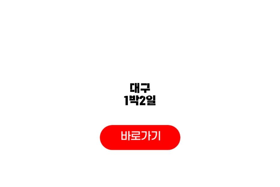대구 1박2일