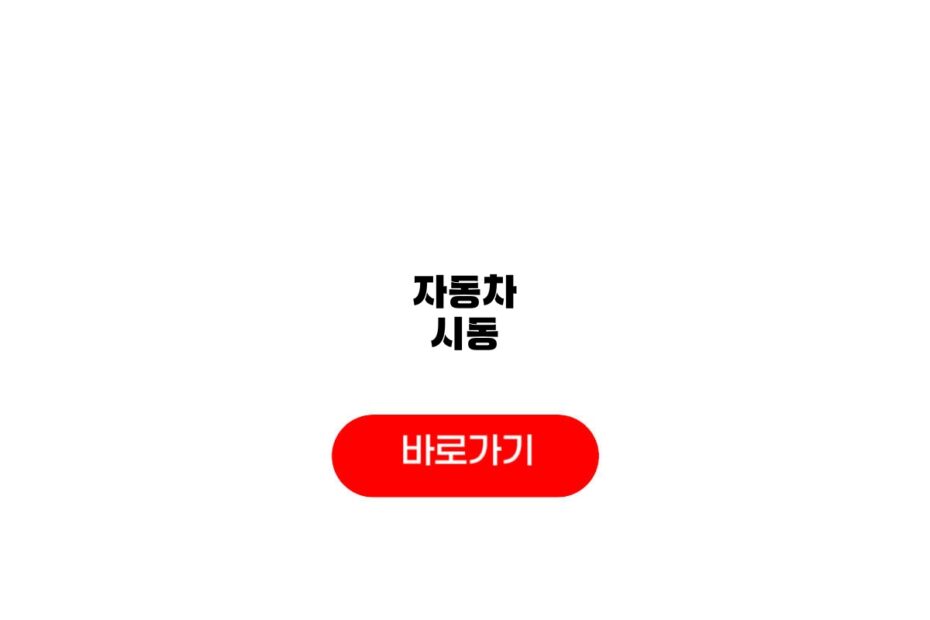 자동차 시동