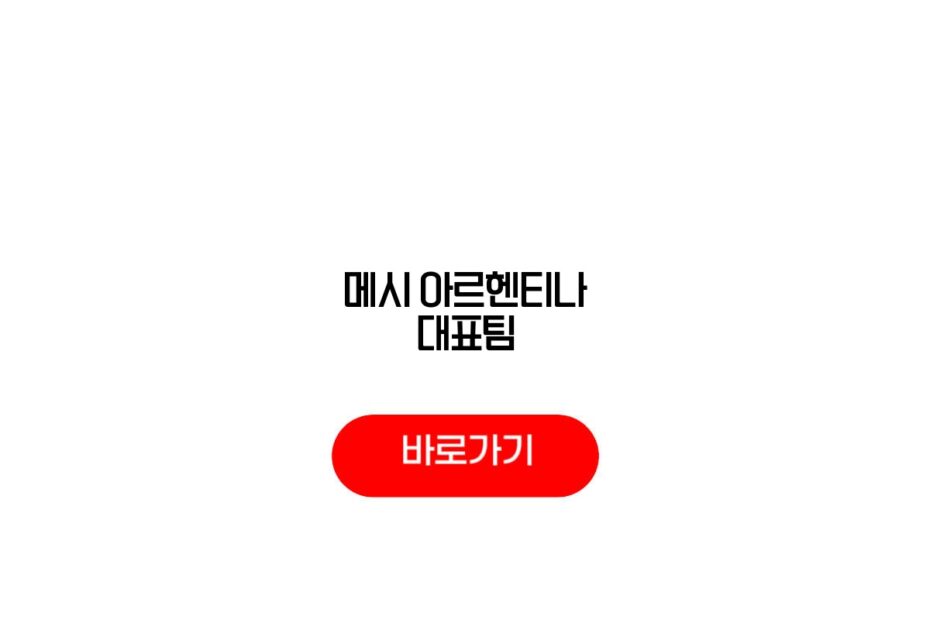 메시 아르헨티나 대표팀